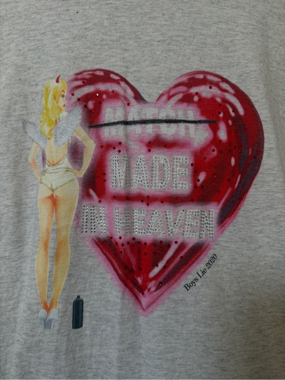Boys Lie Grey Tee made in heaven